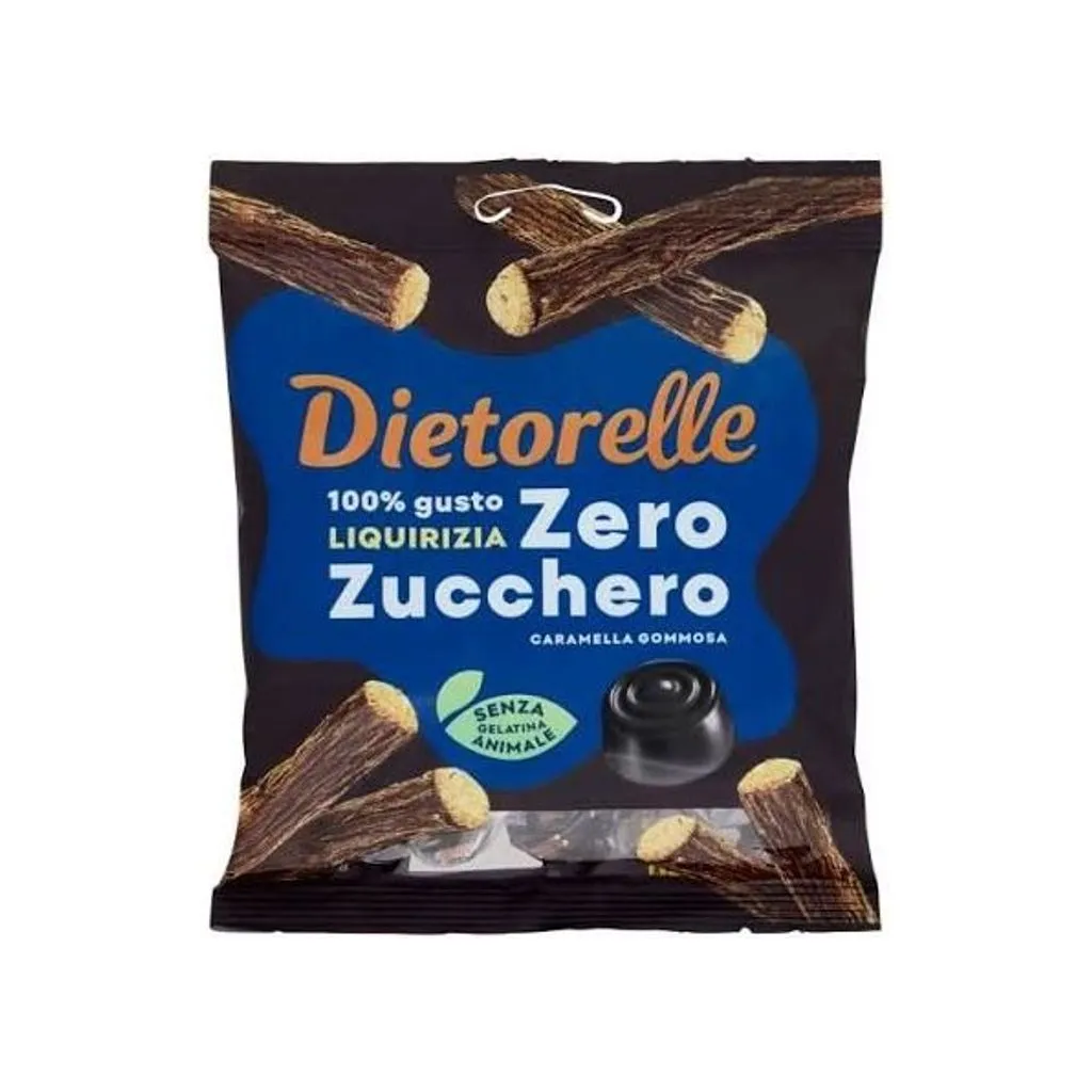 DIETORELLE CARAMELLA LIQUIRIZIA ZERO ZUC